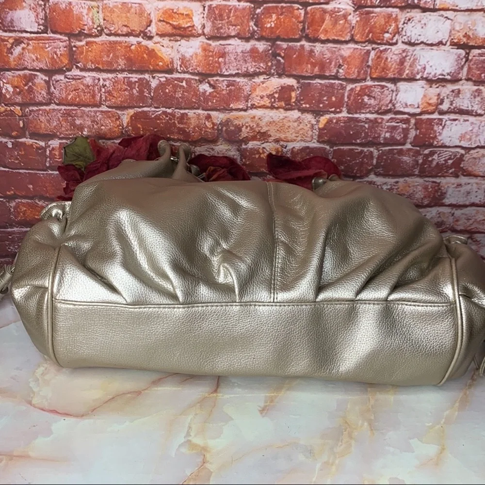 Platinum Gold Large Soft and Slouchy Hobo Bag